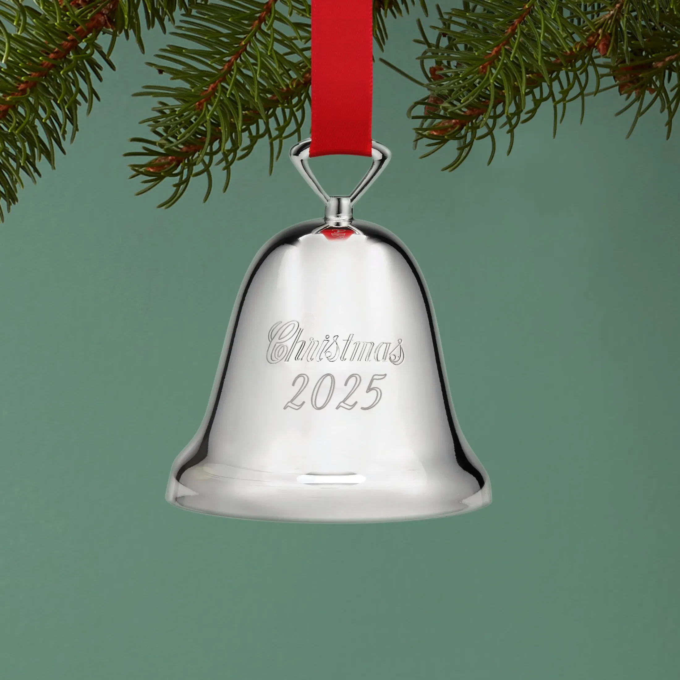 2025 Annual Christmas Bell Silverplate Ornament