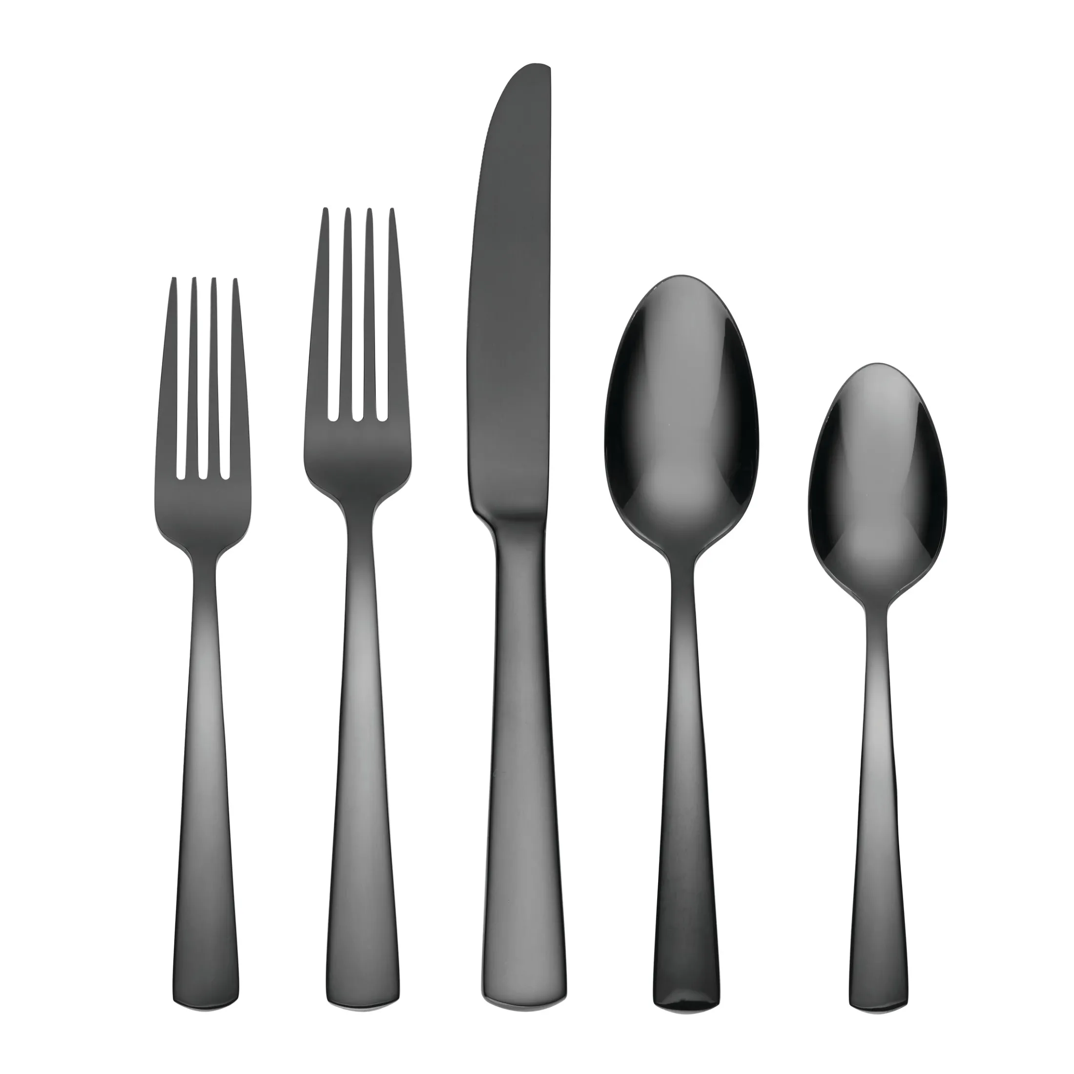 Aptitude Midnight Glossy 20-Piece Flatware Set