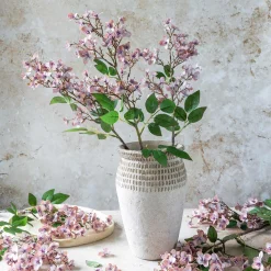 Artificial Blush Japanese Cherry Stem
