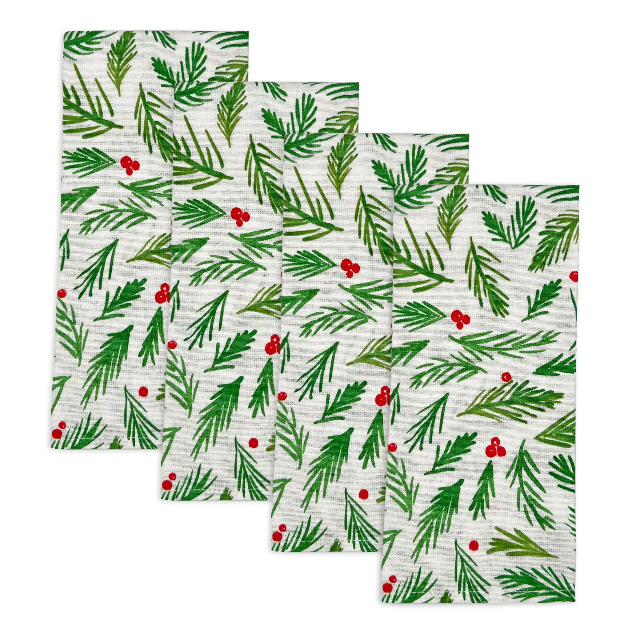 Bayberry Merry & Bright Dinner Napkins, Set of 4