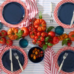 Bay Colors Blue Accent Plates, Set of 4