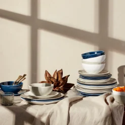 Bay Colors Blue 12-Piece Dinnerware Set