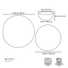 Bay Colors Grey 12-Piece Dinnerware Set