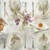 Bay Colors White Accent Plates, Set of 4