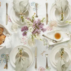 Bay Colors White Dinner Plates, Set of 4