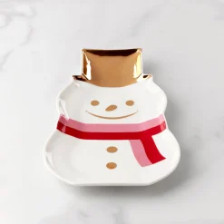Be Jolly Snowman Candy Dish