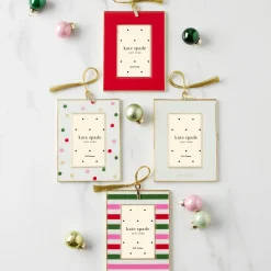 Be Jolly Stripe Mini Frame Ornament