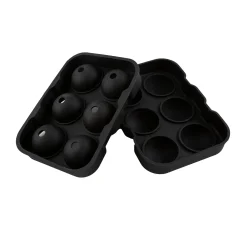 Black Round Silicone Ice Mold