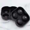 Black Round Silicone XL Ice Mold