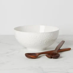 Blossom Lane Salad Bowl & Servers