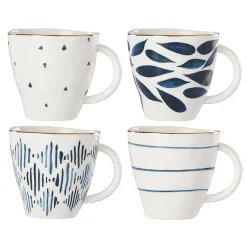 Blue Bay Dessert Mugs, Set of 4