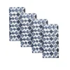 Blue Bay Diamond Dinner Napkins, Set of 4