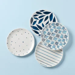 Blue Bay Melamine Assorted Accent Plates, Set of 4