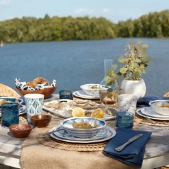 Blue Bay Melamine Dinner Plates, Set of 4