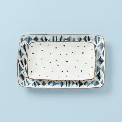 Blue Bay 2-Piece Nesting Platter Set