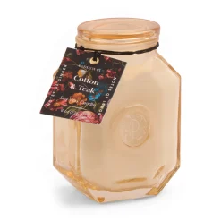 Botanica Cotton & Teak 8oz Candle