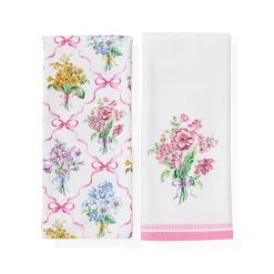Bouquet Ribbon Kitchen Towels, Set of 2