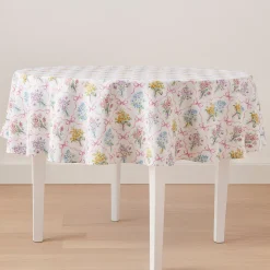 Bouquet Ribbon 70x70 Round Tablecloth