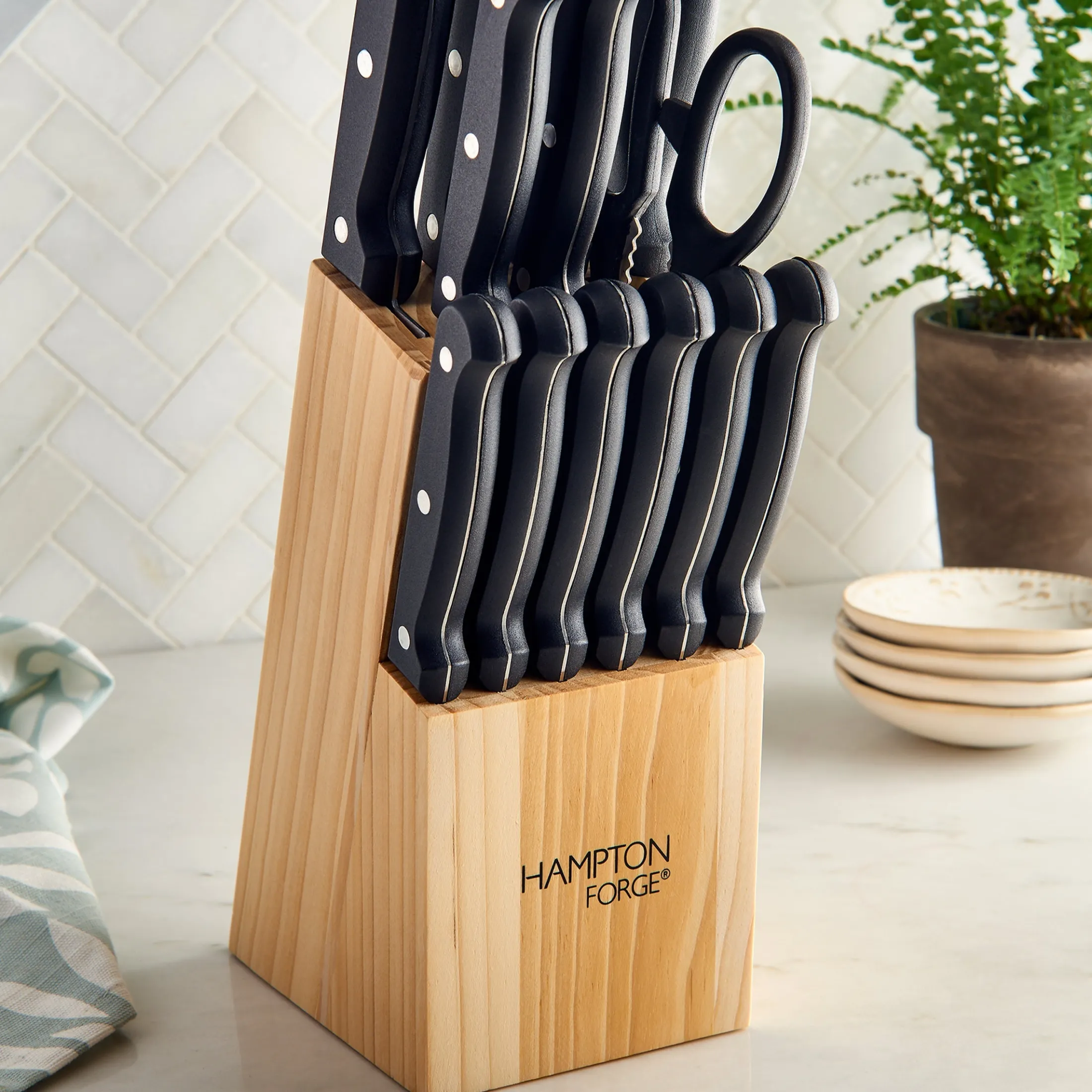 Brighton 14-Piece Cutlery Block Set