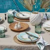 British Colonial Bamboo Accent Plate