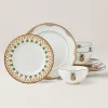 British Colonial Bamboo 12-Piece Dinnerware Set