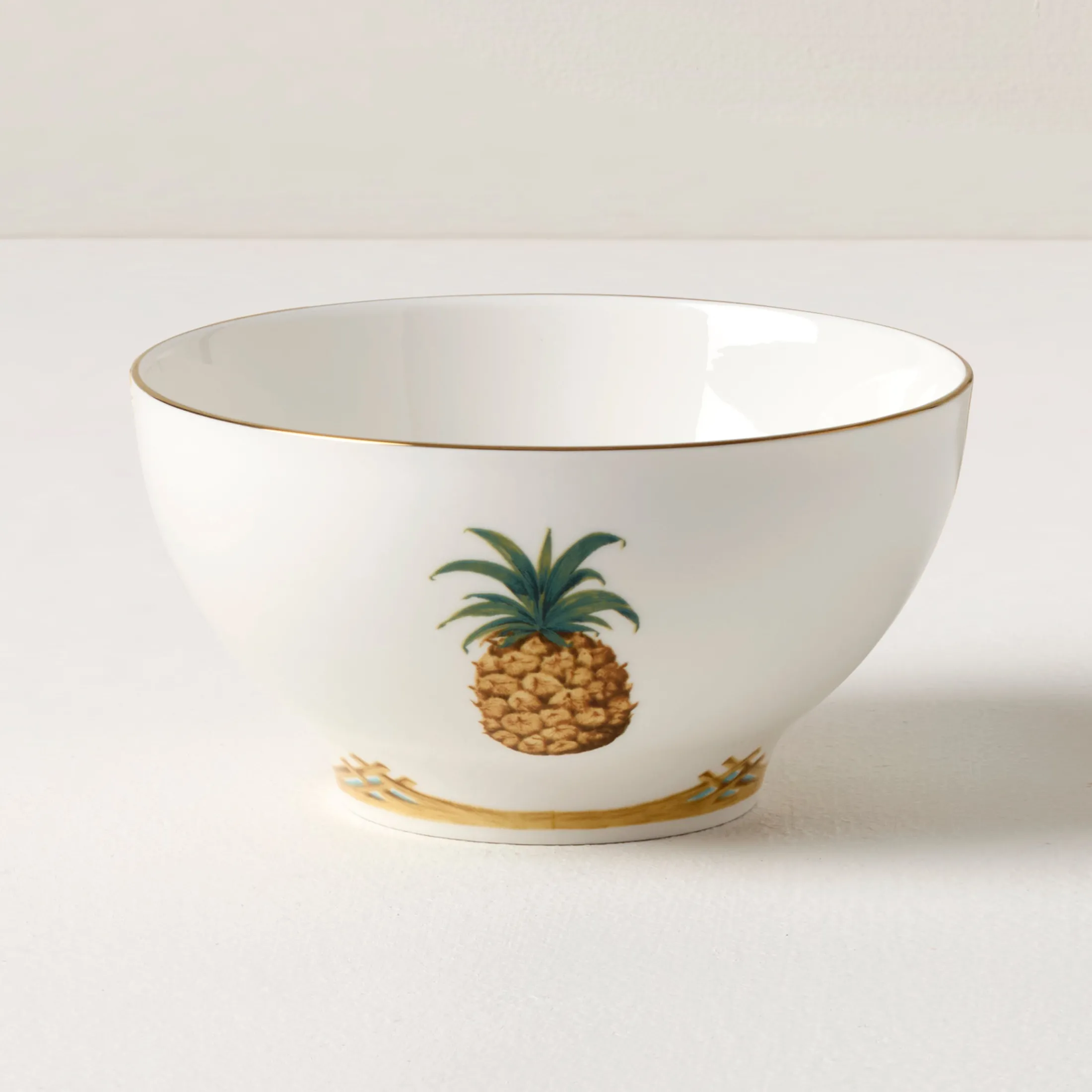 British Colonial Bamboo Rice Bowl