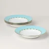 British Colonial Tradewinds Rimmed Soup Bowls, Set of 4