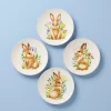 Bunny Accent Plates, Set of 4