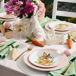 Bunny Accent Plates, Set of 4