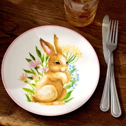 Bunny Accent Plates, Set of 4