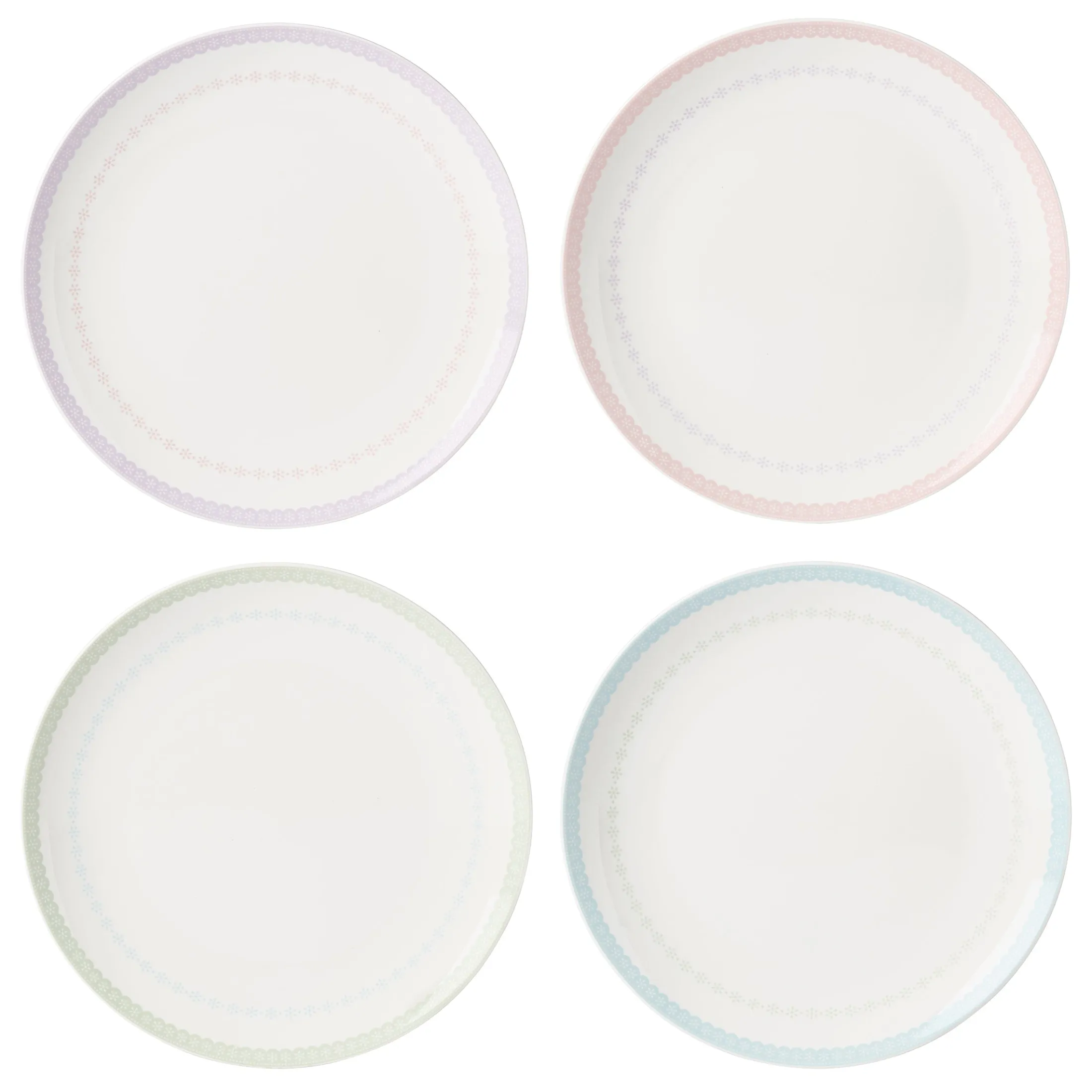 Bunny Hop Dinner Plates, Set of 4