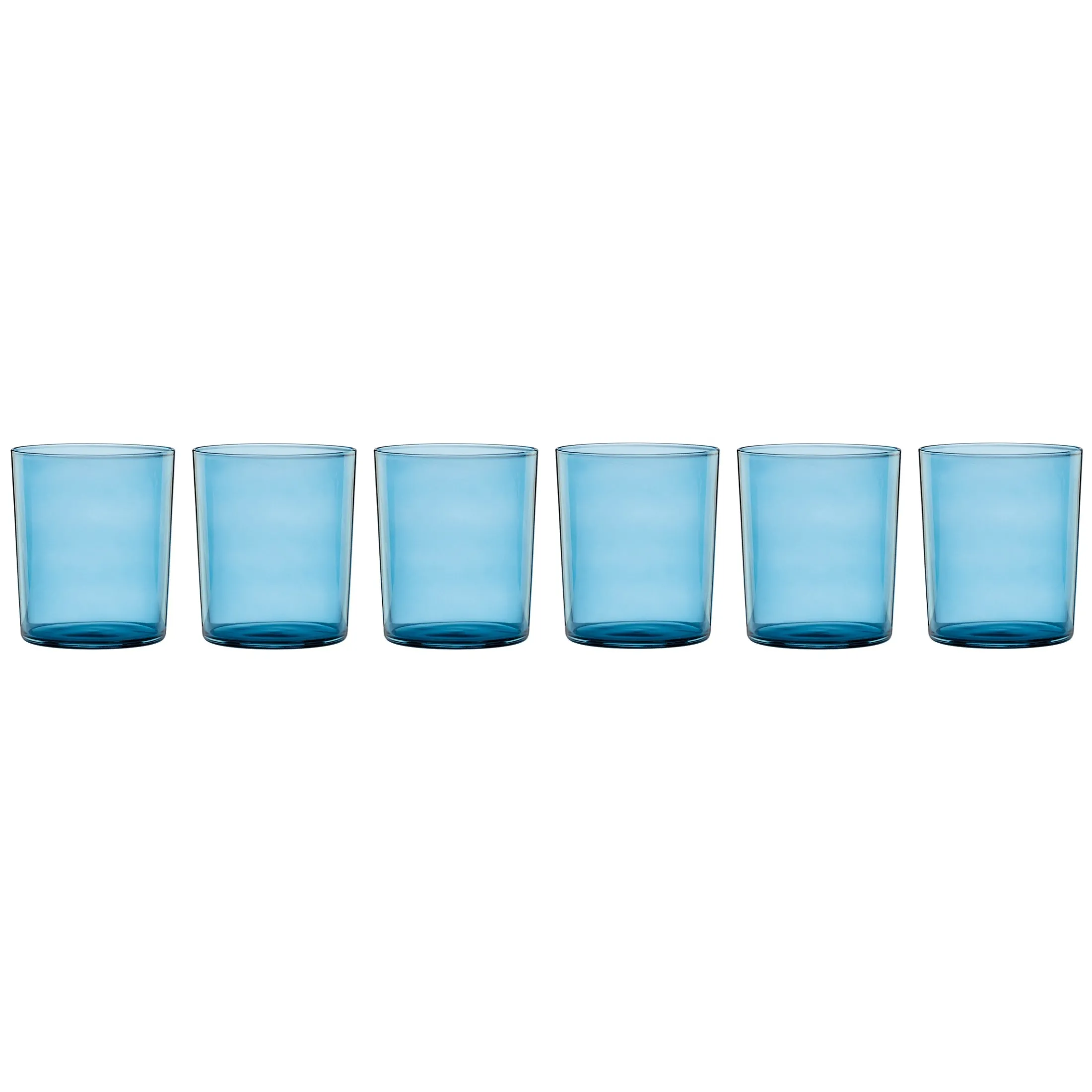 Bunny Hop Stackable Blue Tall Glasses, Set of 6