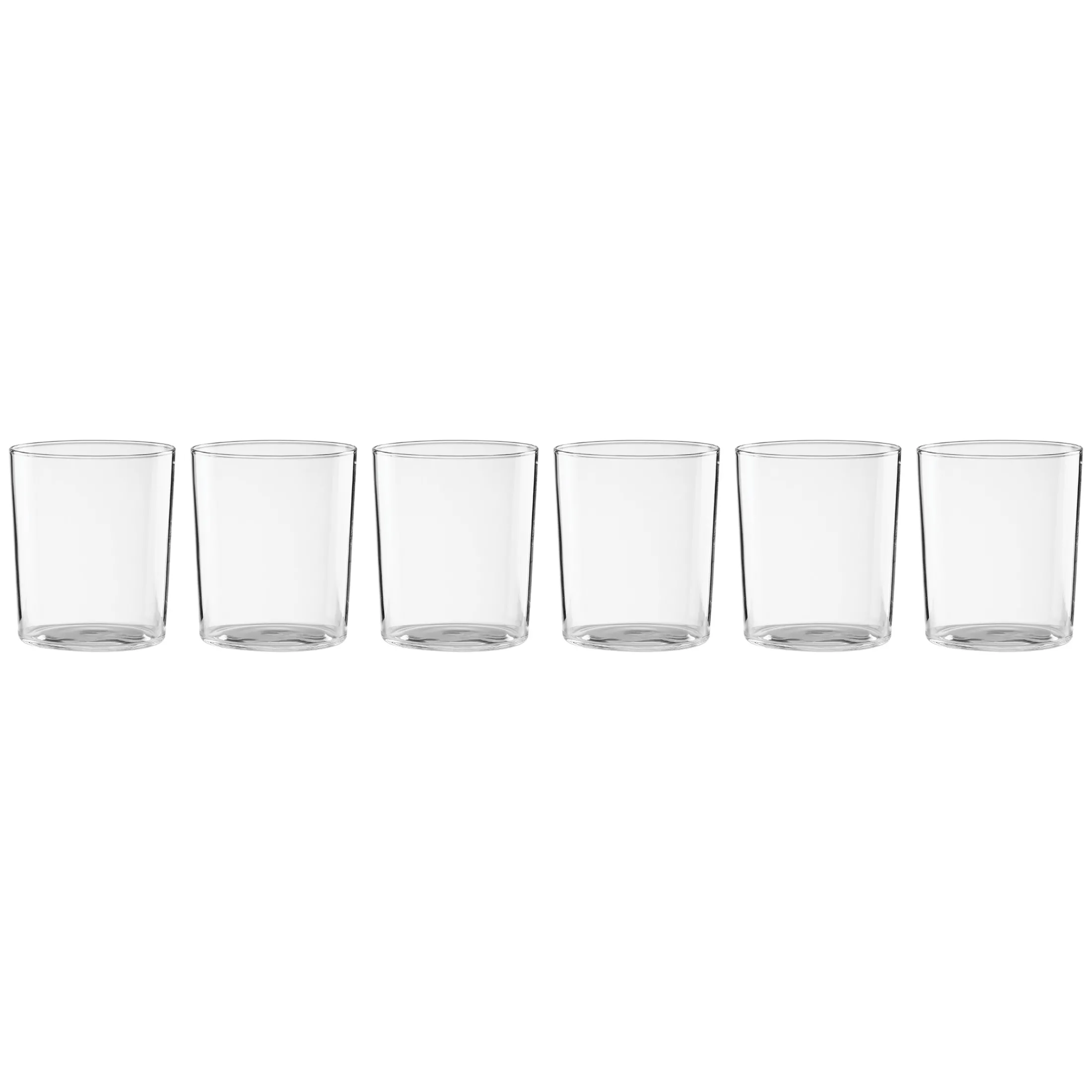 Bunny Hop Stackable Clear Tall Glasses, Set of 6