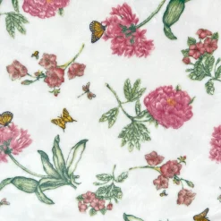 Butterfly Meadow Bloom Pink Throw Blanket