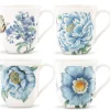 Butterfly Meadow Blue Mugs, Set of 4