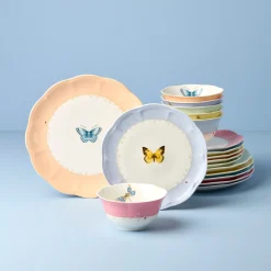 Butterfly Meadow Colors 18-Piece Dinnerware Set