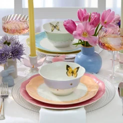 Butterfly Meadow Colors 4-Piece Dessert Bowl Set