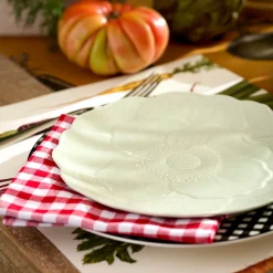 Butterfly Meadow Floral Green Accent Plates, Set of 4
