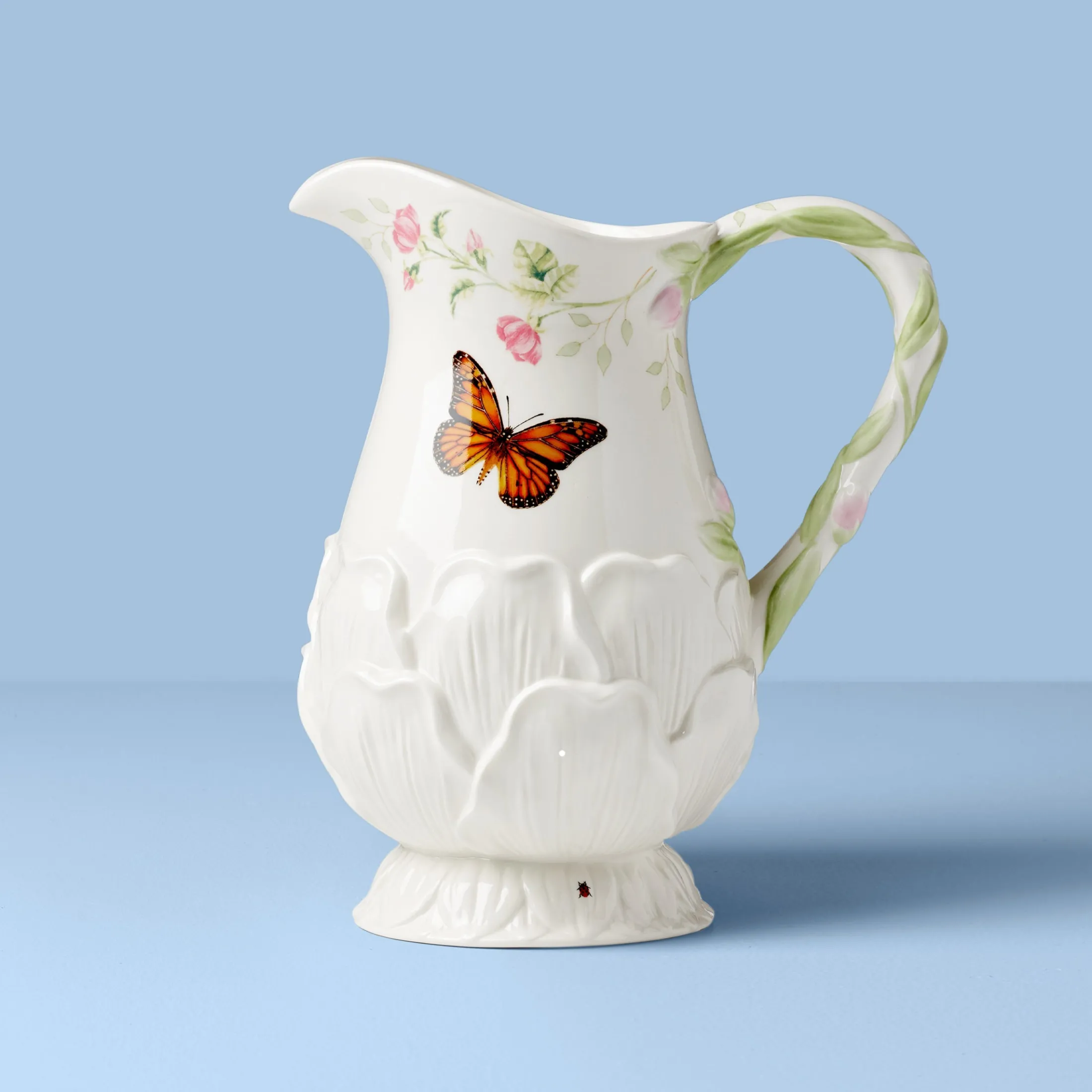 Butterfly Meadow Floral Pitcher