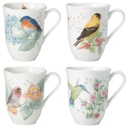 Butterfly Meadow Flutter Mugs, Set of 4