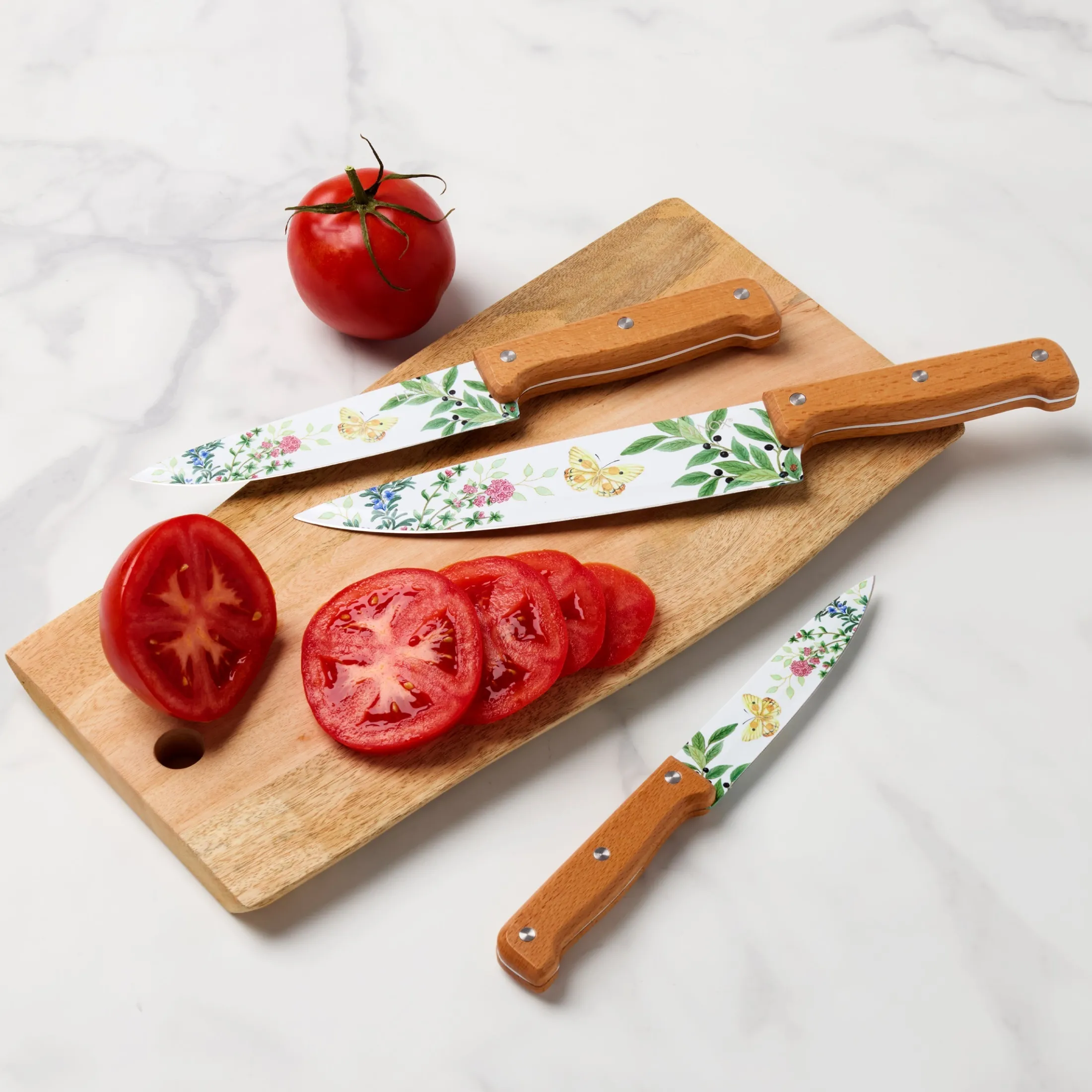 Butterfly Meadow Herbs 4-Piece Cutlery Set
