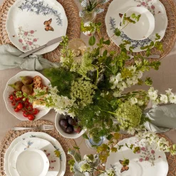 Butterfly Meadow Herbs Rice Bowls, Set of 4