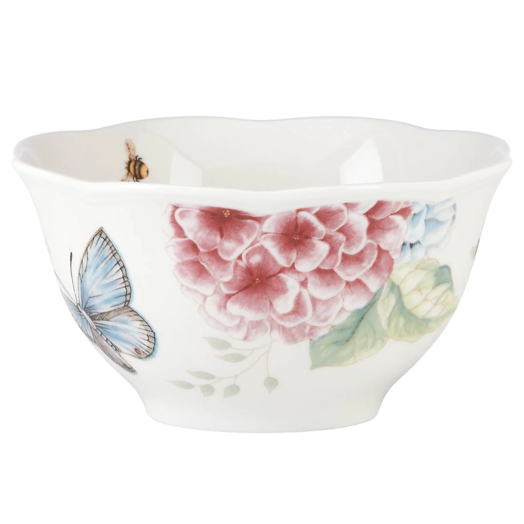 Butterfly Meadow Hydrangea 12-Piece Dinnerware Set