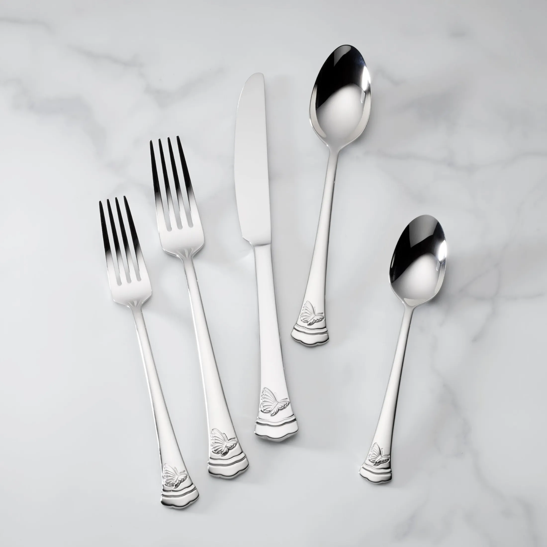 Butterfly Meadow II 65-Piece Flatware Set