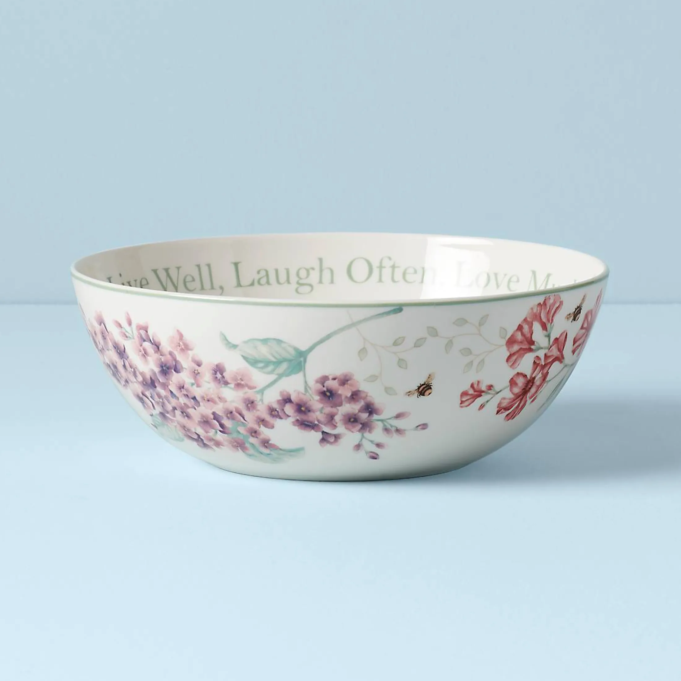 Butterfly Meadow Large Sentiment Serving Bowl