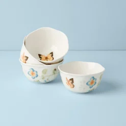 Butterfly Meadow 4-Piece Dessert Bowl Set