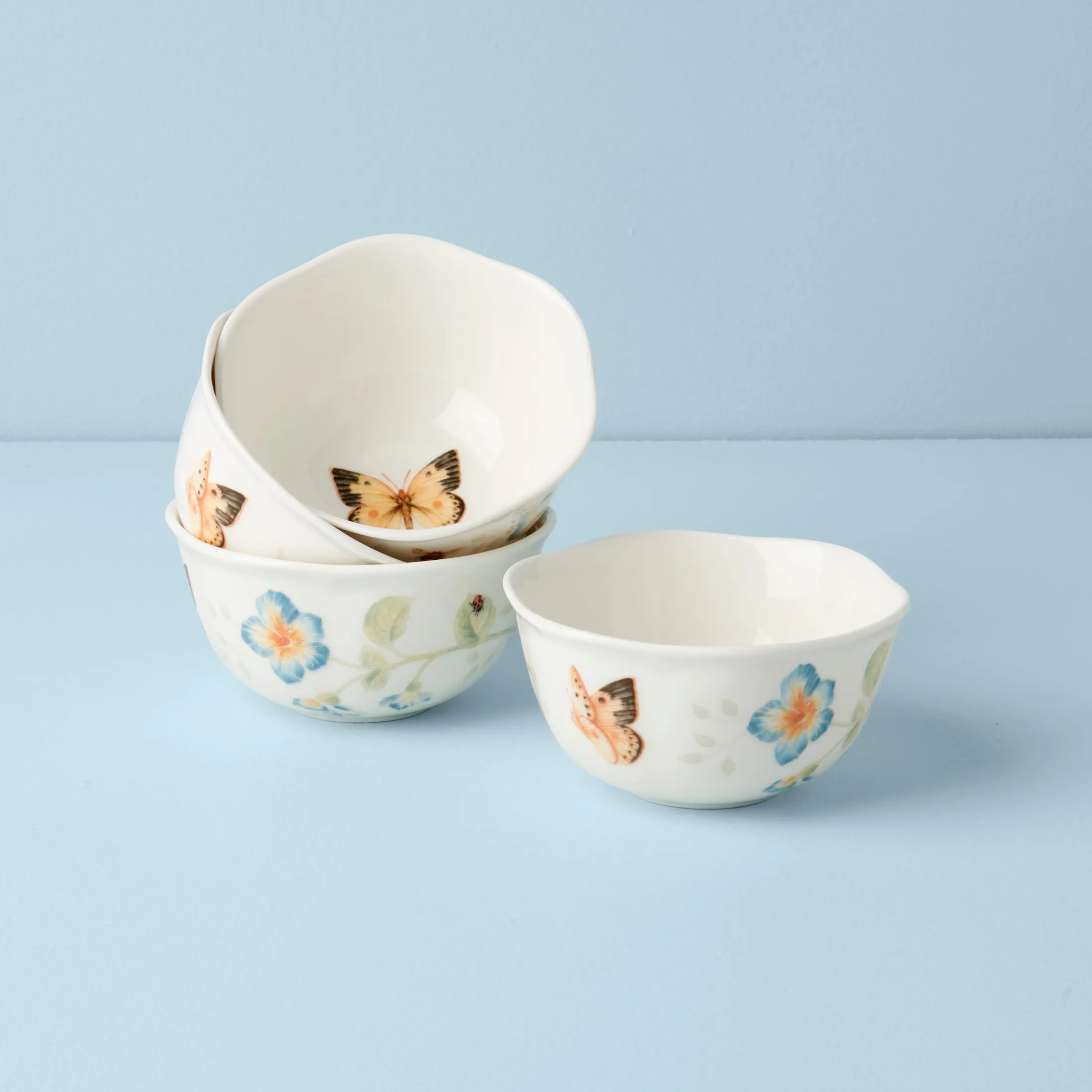 Butterfly Meadow 4-Piece Dessert Bowl Set