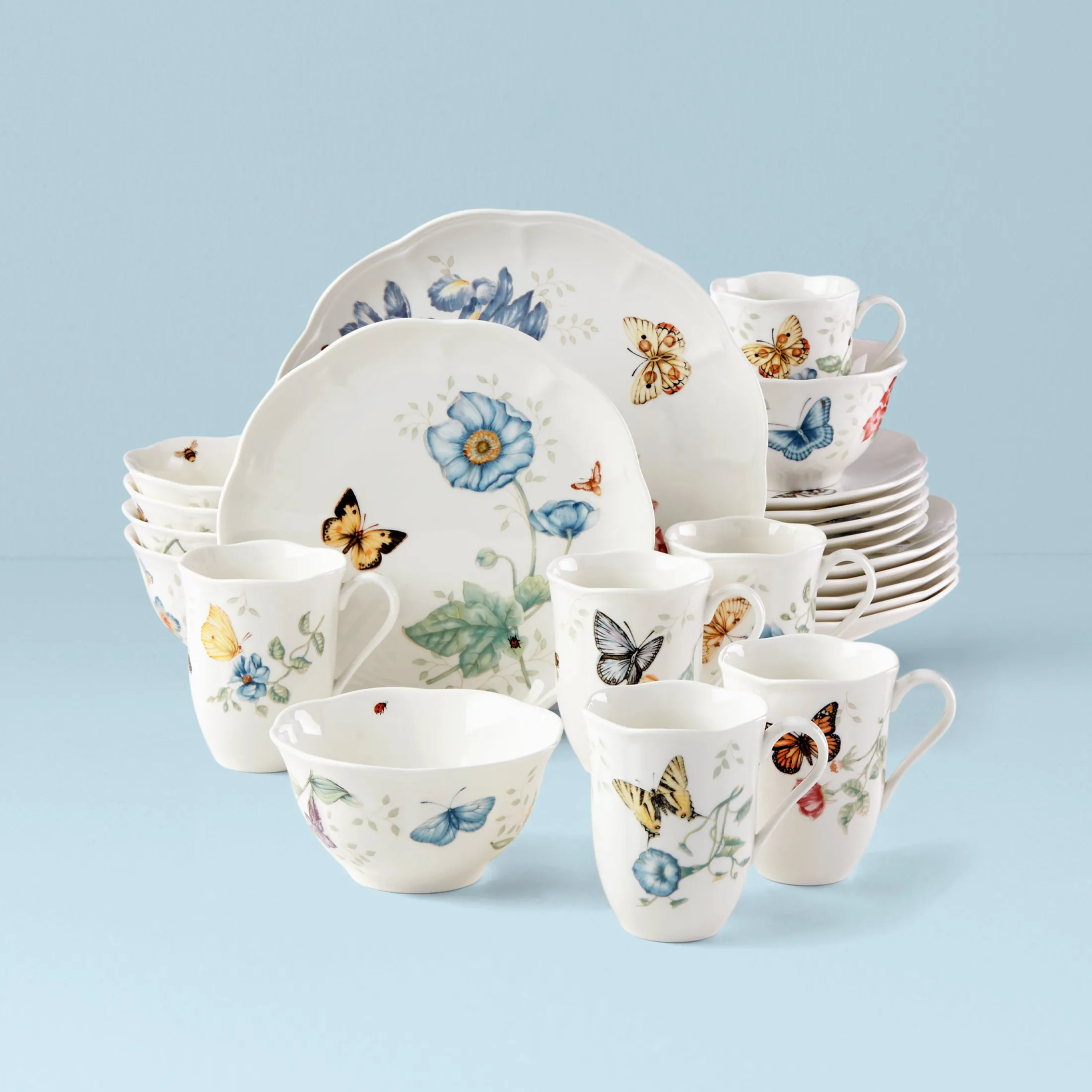 Butterfly Meadow 24-Piece Dinnerware Set
