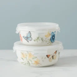Butterfly Meadow Small Round Container