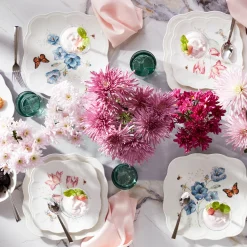 Butterfly Meadow Square Dinner Plates, Set of 4